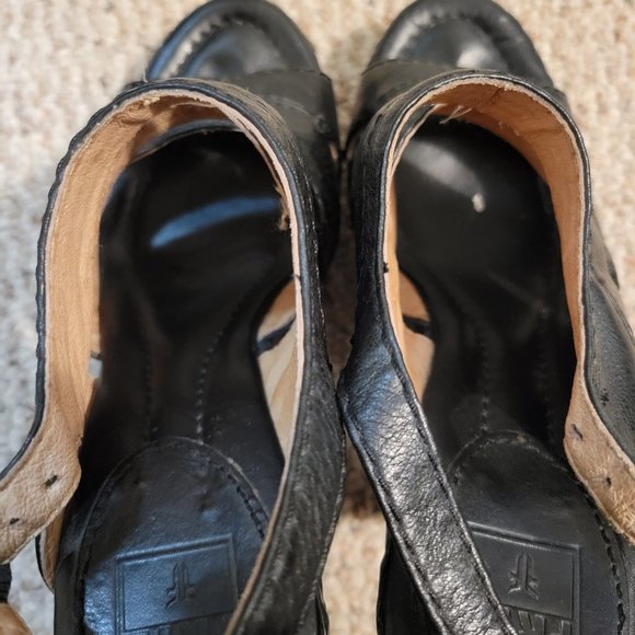 Frye Black Women's Dara Campus Stitch Sandals - Picture 6 of 6